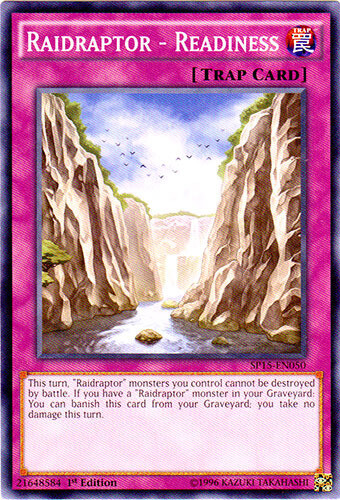 Raidraptor - Readiness - SP15-EN050 - Common - 1st Edition x3 - Lightly Played