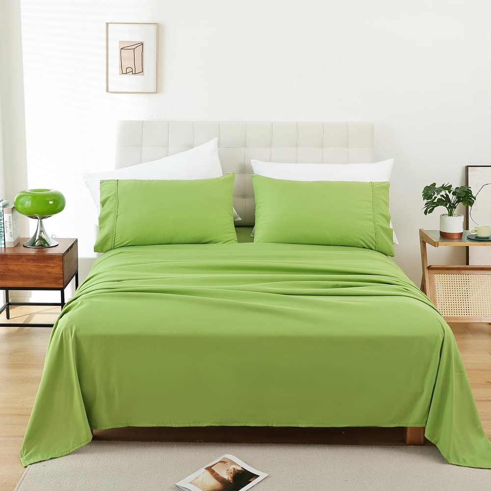 Queen Sheet Set - 4 Piece Soft Breathable Bed Sheets for Queen Size Bed