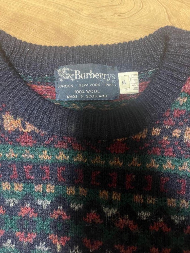 Burberry knit sweater Men's Fashion from Japan