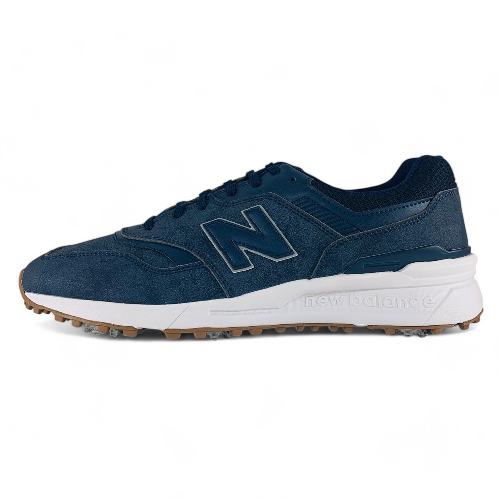New Balance 997 Golf Men's Golf Cleats Shoes Navy Blue White Gum MG997NV1