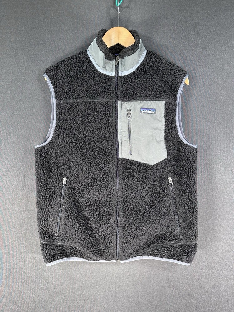 Patagonia Classic Retro-X Vest Mens Size M Black Used See Pics
