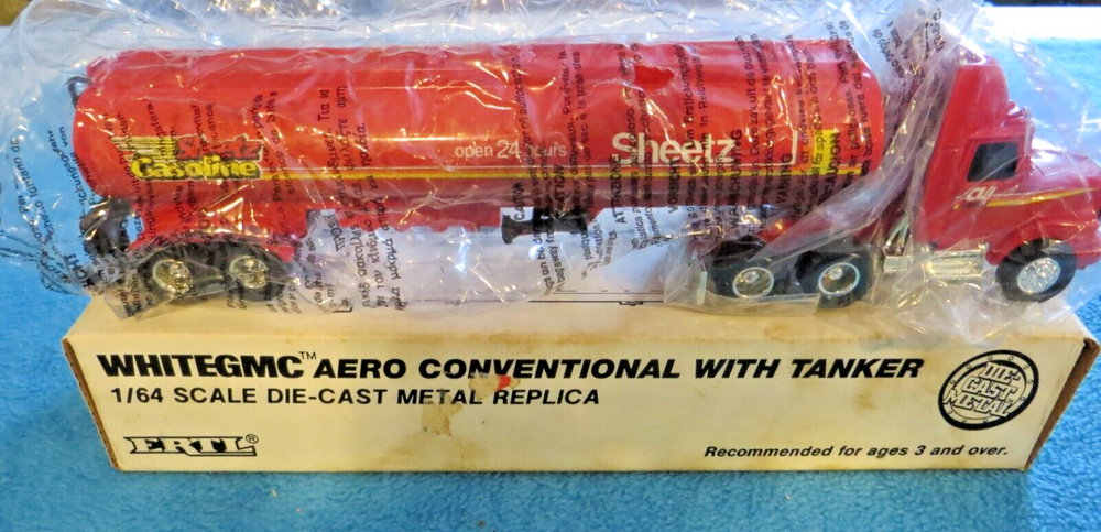 1992 Ertl Sheetz Convenience Store Gasoline Tanker Tractor Trailer 1:64