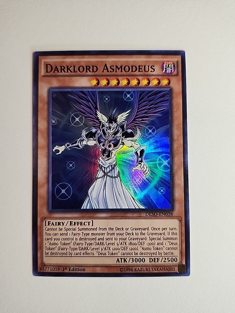 Darklord Asmodeus DESO-EN038 1st Ed Destiny Soldiers Card