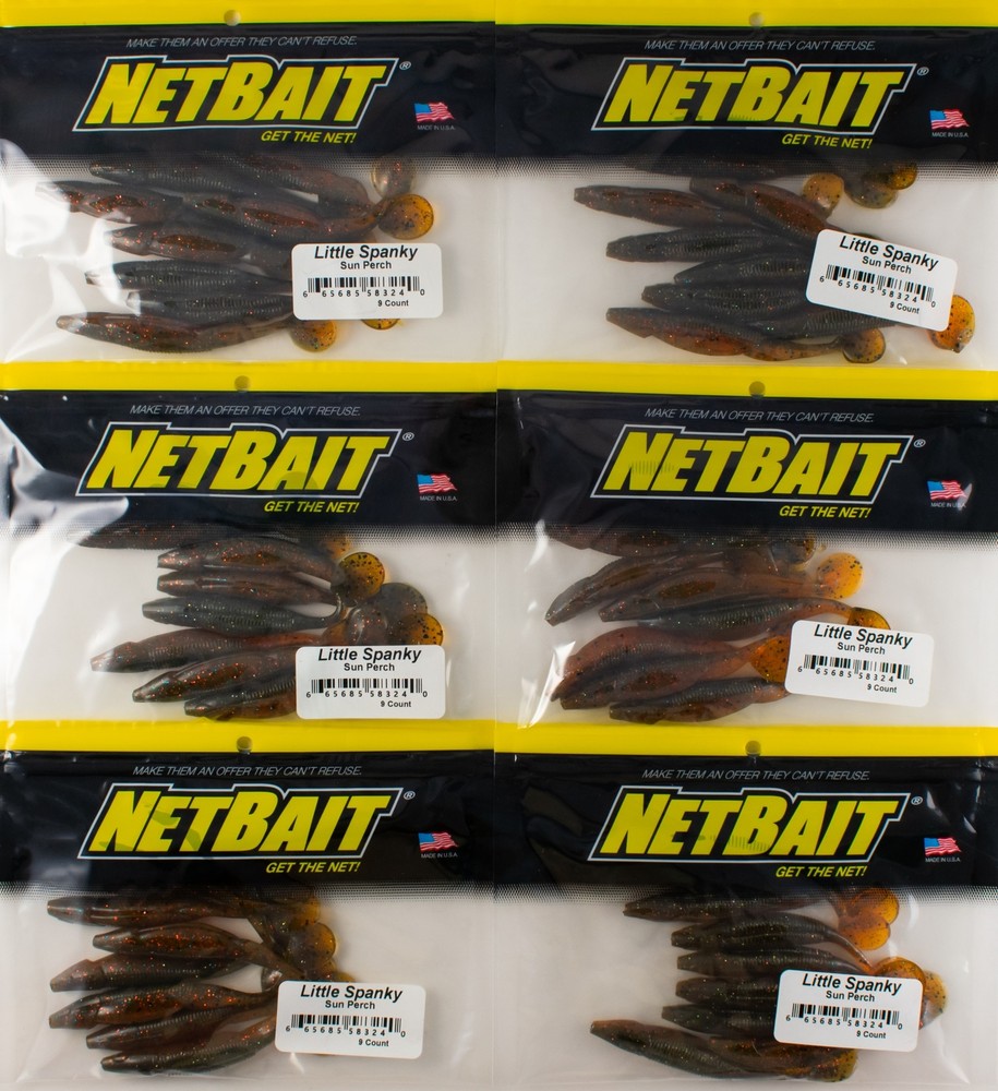 (LOT OF 6) NETBAIT LITTLE SPANKY SWIMBAIT 3.25