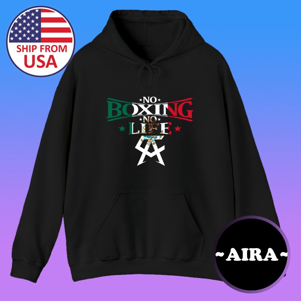 Canelo Saul Alvarez No Boxing No Life Men's Black Hoodie Size S to 3XL