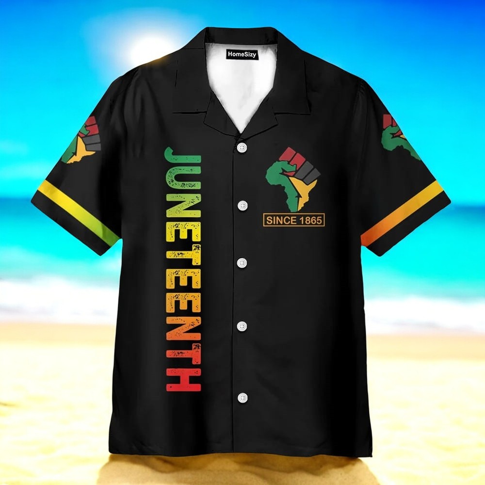 1865 Juneteenth Black Pride Hawaiian Shirt