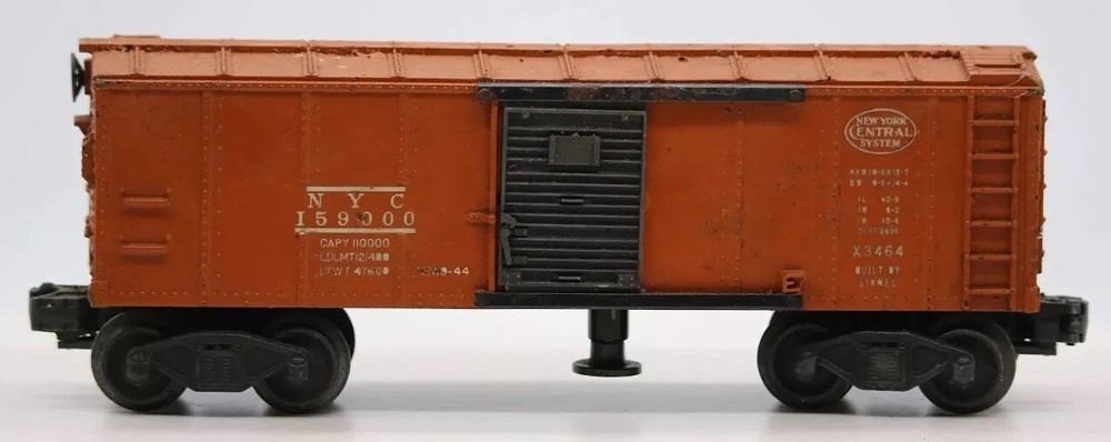 Vintage Lionel NYC 159000 O Scale 3464 Operating Box Car 1:48 Post War