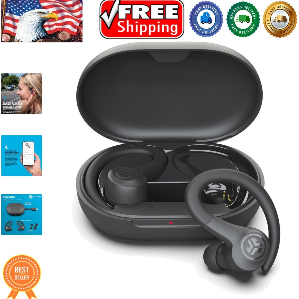 Lightweight Go Sport+ Wireless Earbuds with Secure Fit and Touch Controls