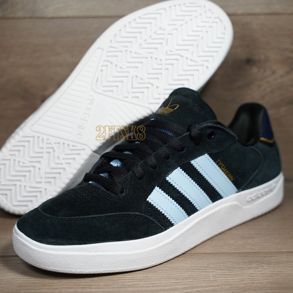 ADIDAS TYSHAWN LOW SIZE 9.5~11 BLACK SKY NAVY BLUE MEN'S SKATE SHOES NEW IN BO