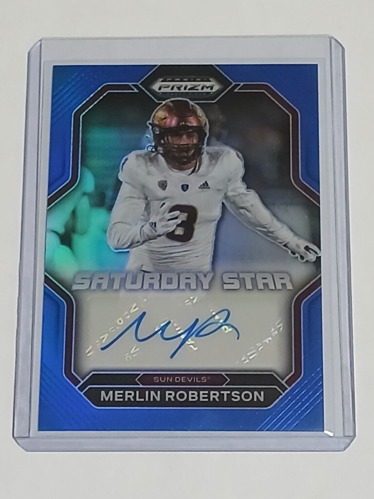Merlin Roberts - 2023 Prizm Draft Picks Auto Blue Prizm #SSS-MRO /149