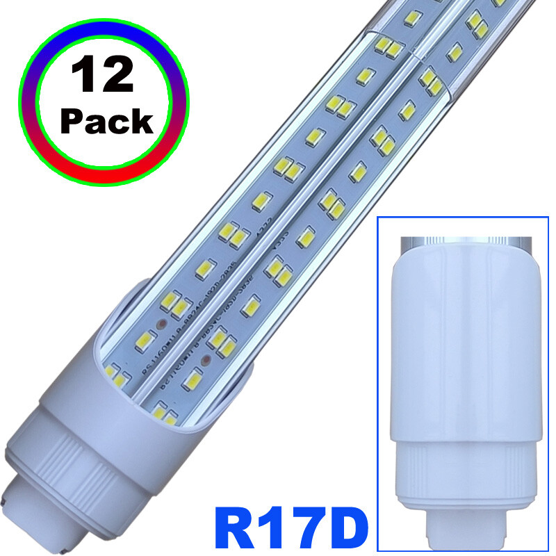 R17D HO T8 8Ft Led Tube Light Bulbs 144W Rotatable 8Foot Led Shop Light 6500K