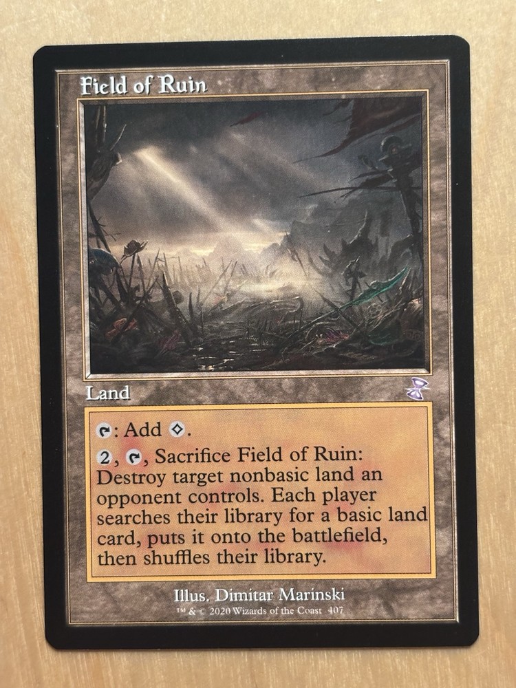 MTG Magic the Gathering Field of Ruin Retro Frame Time Spiral Remastered NM