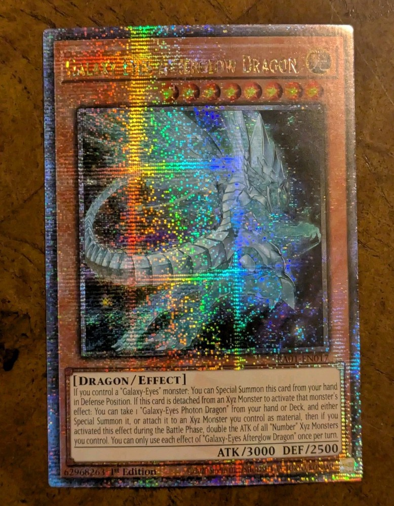 Galaxy-Eyes Afterglow Dragon Quarter Century Secret Rare NM Yu-Gi-Oh RA01-EN017