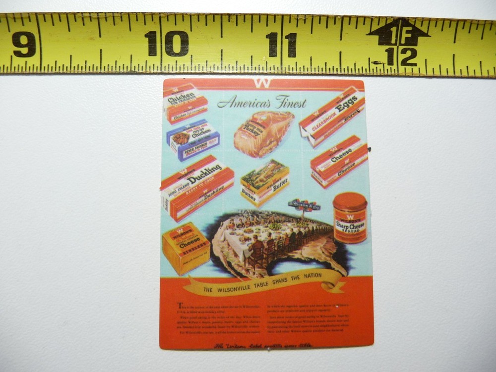 FUN OLD AD ADVERTISEMENT EGGS CHEESE BUTTER TURKEY DECAL STICKER FOOD