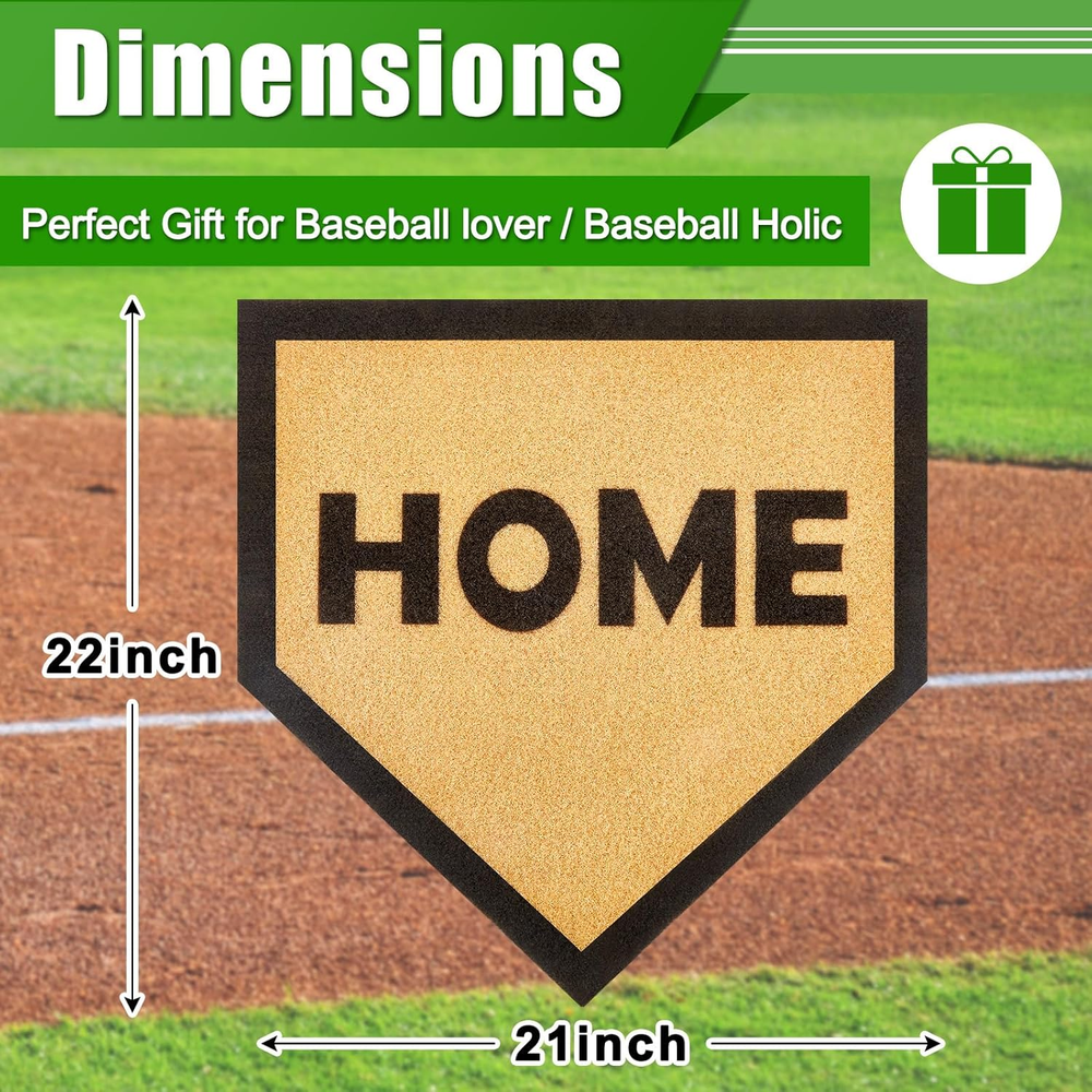 21 X 22 Baseball Rug Home Plate Doormat Imitation Coir Coco Palm Fiber Home Gift