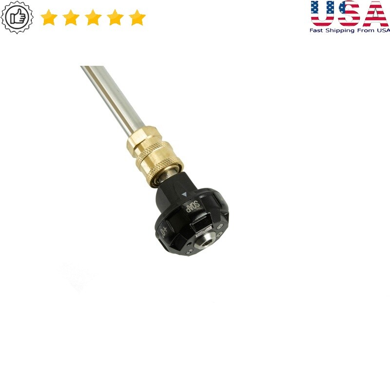6-in-1 Quick Connect Pressure Washer Nozzle with Multi Spray Patterns Up to 3300PSI