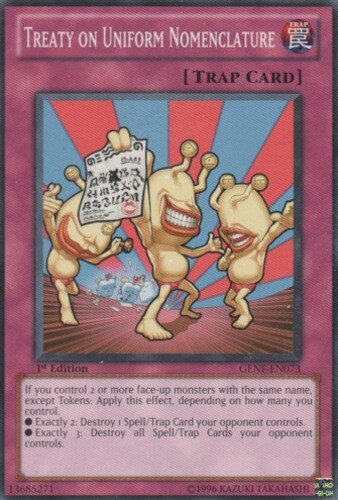 GENF-EN073 1st Edition Common Treaty on Uniform Nomenclature x3 Lightly Played  