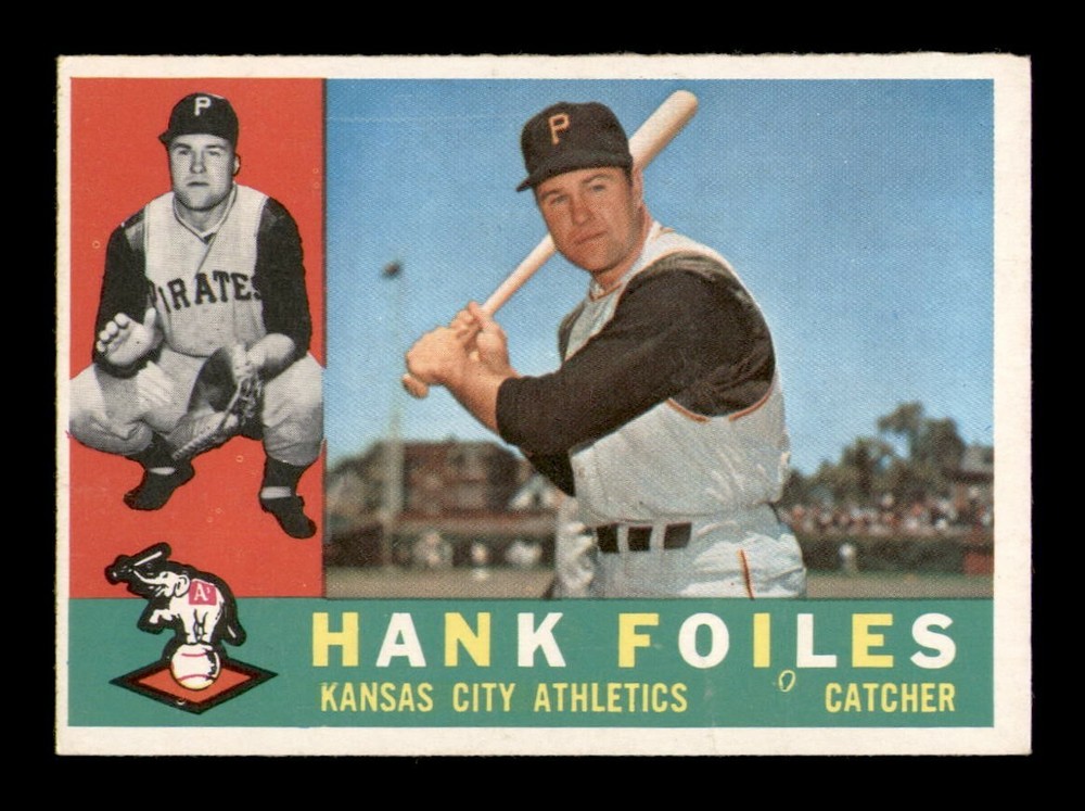 1960 Topps #77 Hank Foiles EX-MINT Baseball Card *OBGcards*