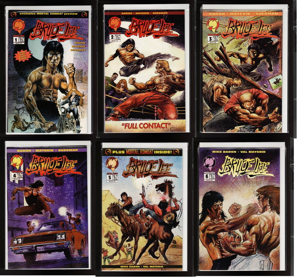 BRUCE LEE #1-6 (9.6/NM+ AVG) COMPLETE SET MALIBU COMICS 1994 CGC EM!