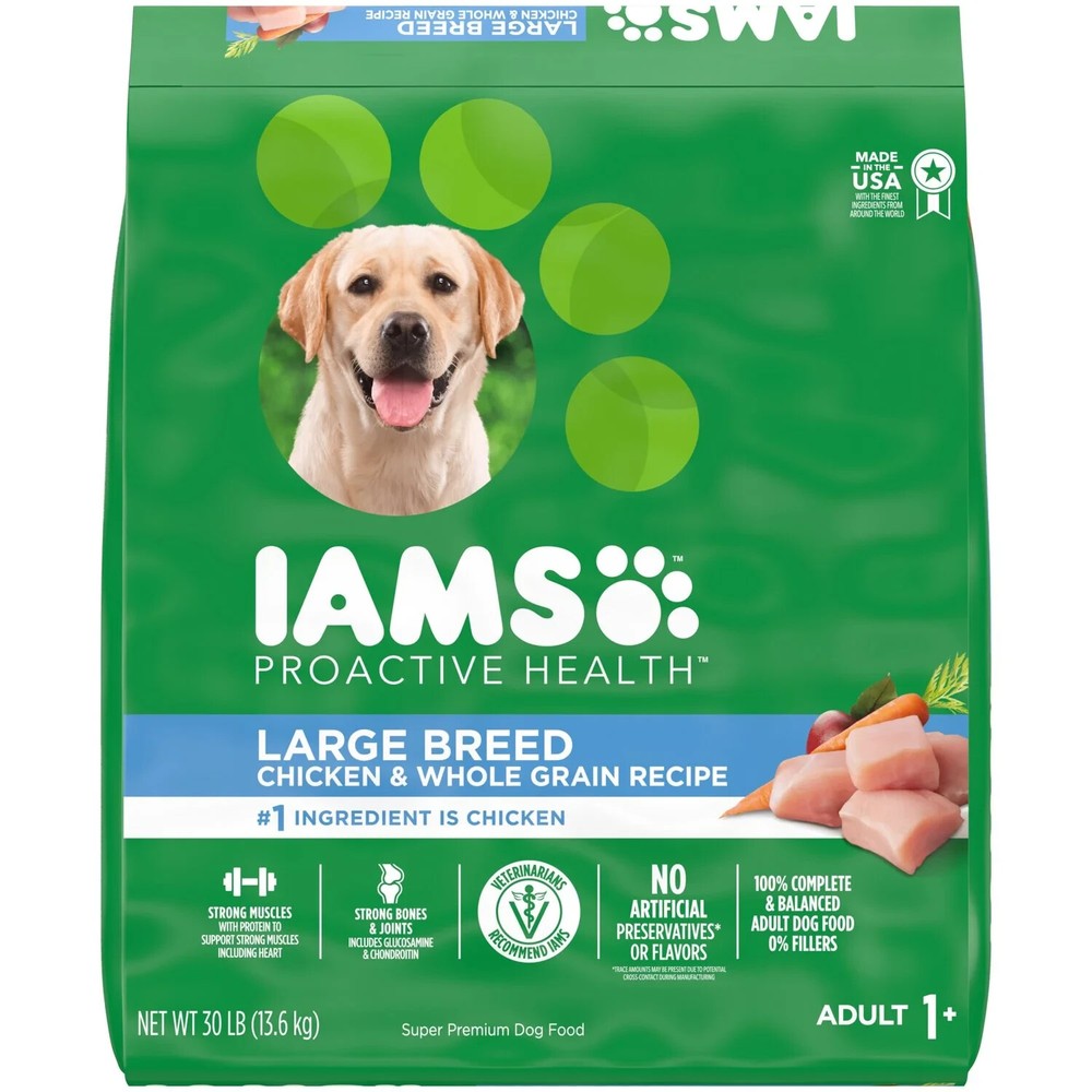 Iams Proactive Health Adult Dog Dry Food for Large Breed - 30lbs