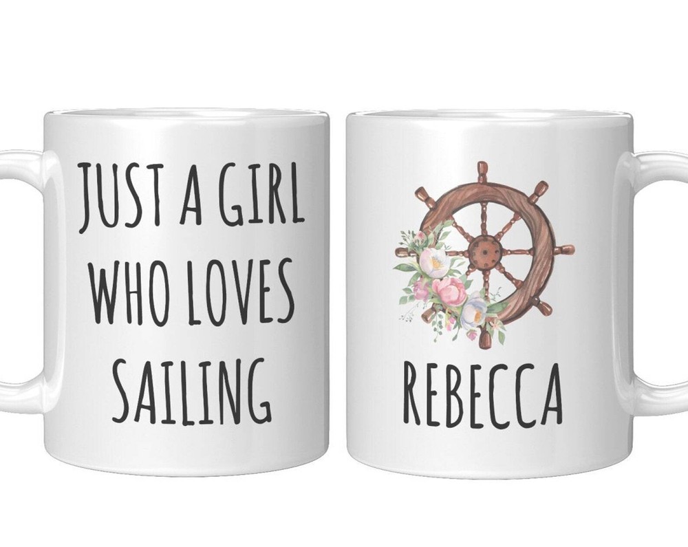 Sailing Gifts For Women Personalized Sailing Mug For Women Sailing Coffee Mug