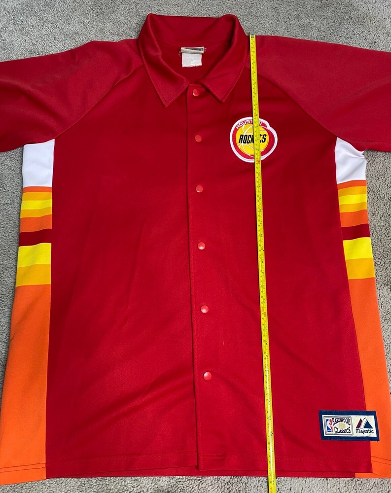 Vintage 80s/90s NBA Houston Rockets Warm Up Jersey/Top...Size XL