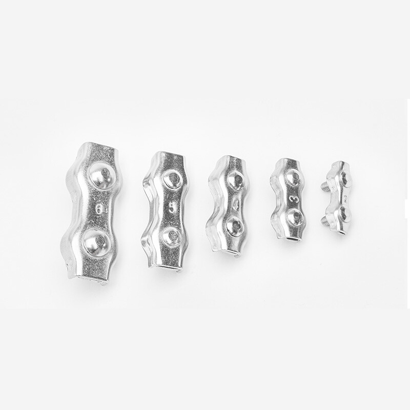 Double Bolt Wire Rope Clamp Duplex Cable Grips for Secure Fastening-image