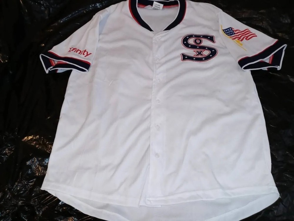 Chicago White Sox Sga Throwback 2016 Medium M Baseball Jersey Shirt