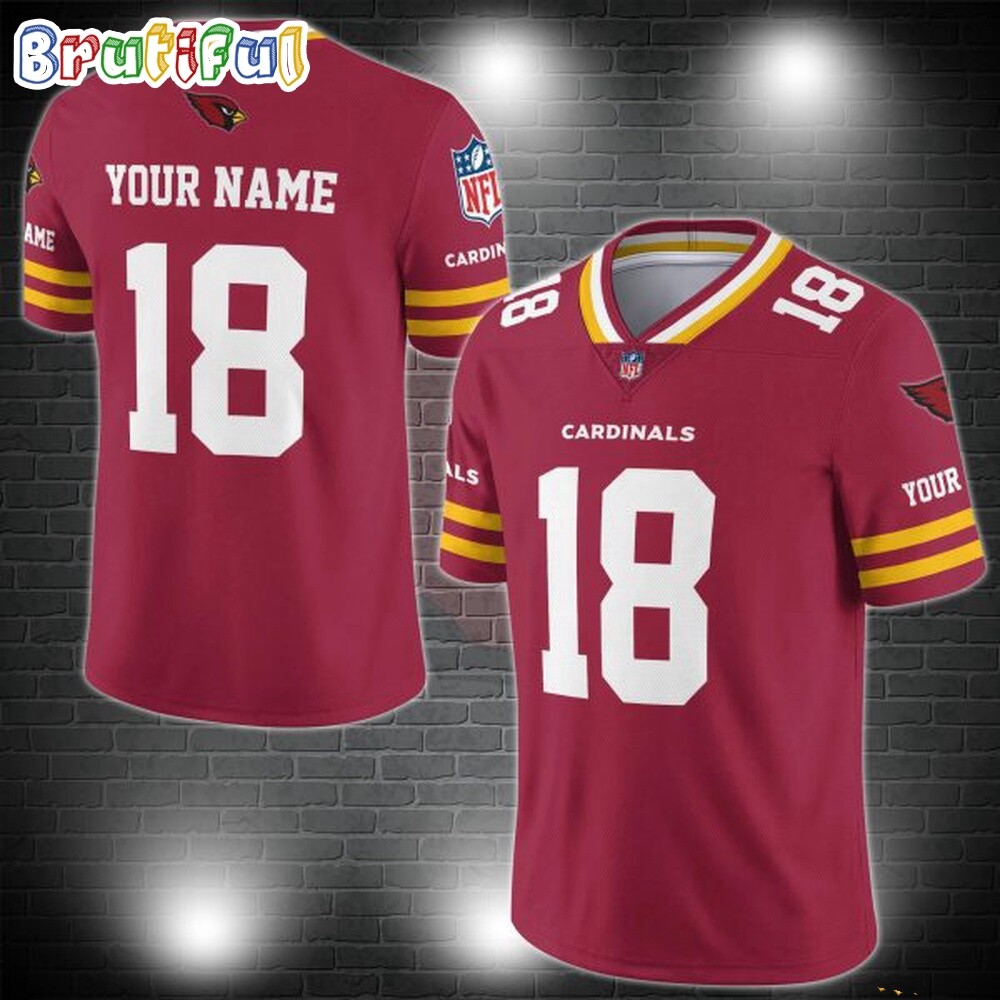 ArizonaxCardinals Logo Team Custom Football Jersey, Football Jersey Shirt
