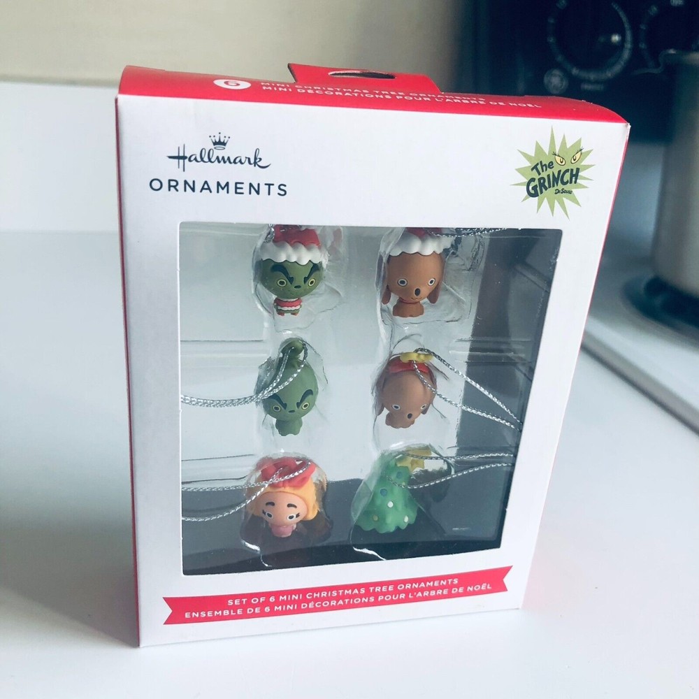 Hallmark Mini Grinch Stole Christmas 6-Piece Ornament Set 2023