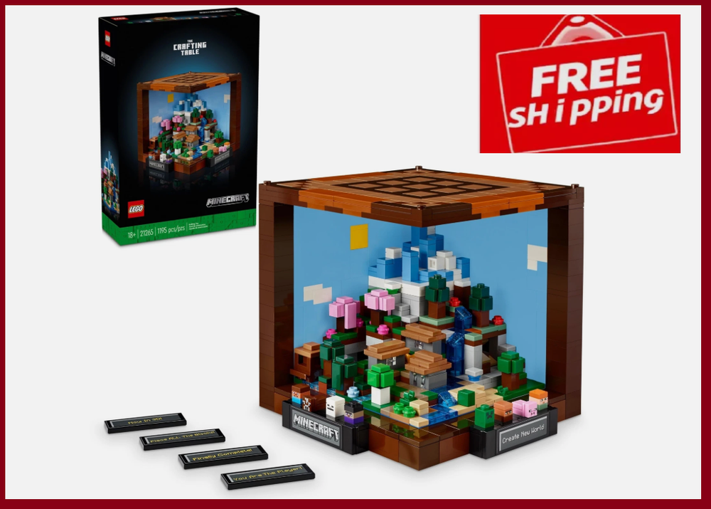 LEGO Minecraft: The Crafting Table (21265) Collectible Video Game Building Set