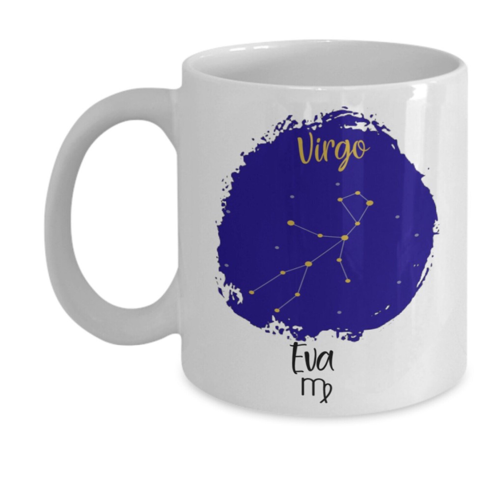 Personalized Virgo Zodiac Mug Virgo Birthday Gift Virgo Constellation Coffee Cup
