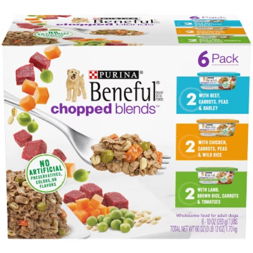 Purina Chopped Blends Wet Dog Food Beef Chicken Lamb 10oz