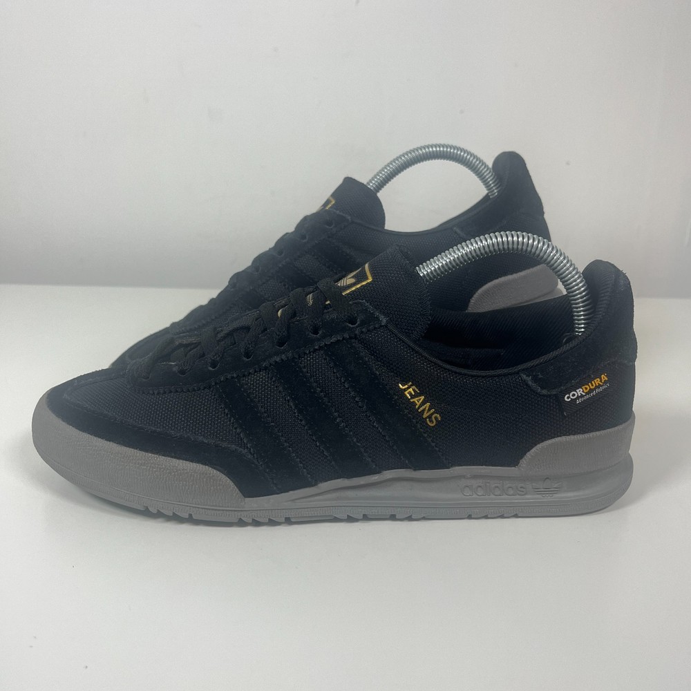 Adidas Originals Jeans Trainers Men’s Size 7 UK Double Black Grey Cordura Fabric
