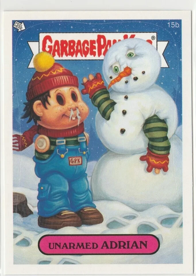 Unarmed Adrian Garbage Pail Kids GPK 2006 ANS5 Card #15b
