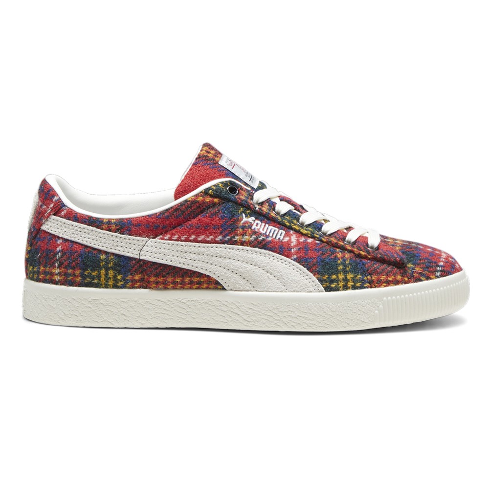 PUMA Suede Vintage Harris Tweed Lace-Up Sneakers in Red for Men - Style 39321901