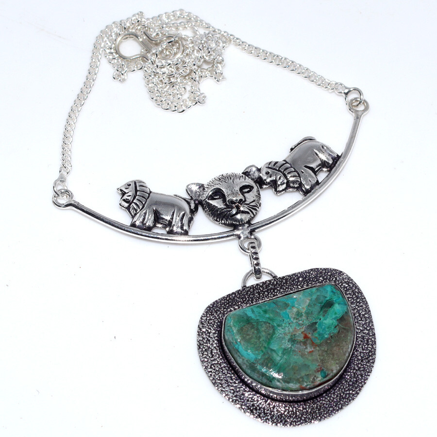 Quantum Quatrro 925 Silver Plated Cat Necklace 16