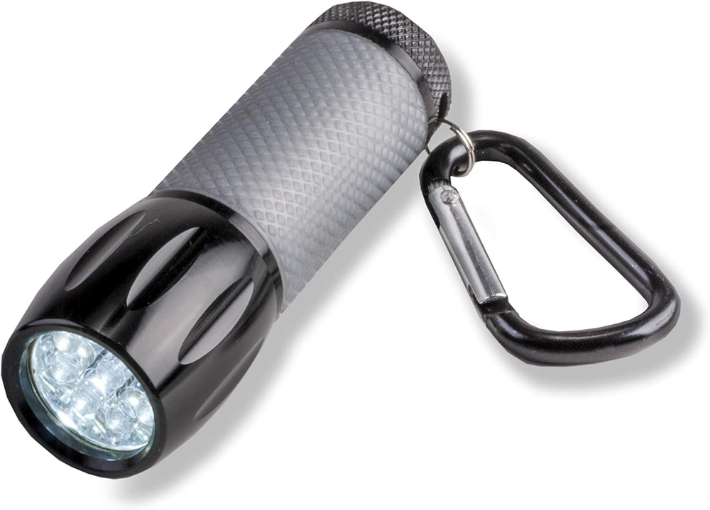 Ledsight PRO LED Flashlight with 9 LED Bulbs with Two Brightness Settings and Ca