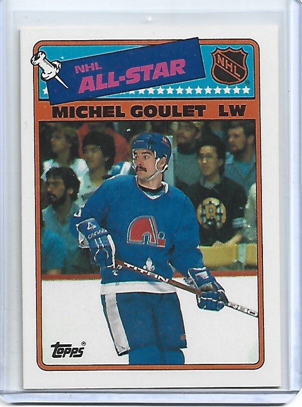 Michel Goulet 1988-89 Topps Quebec Nordiques Hockey Sticker #7