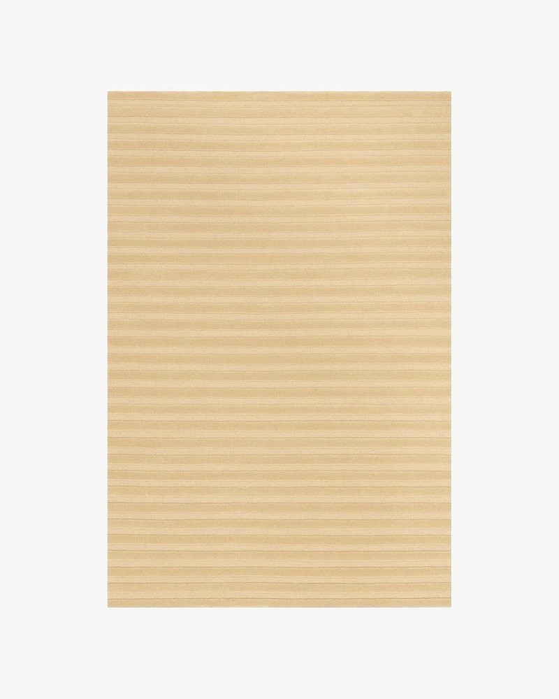 Hand-Tufted Wool Rug 9×12 ft - Nordic Knots Sunrise Design, Handmade Area Rug