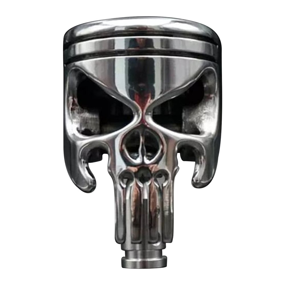 Metal Skull Piston Car Auto Manual Car Gear Stick Shift Knob Shifter Lever