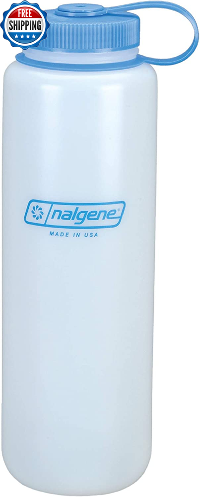 Clear 48 Oz HDPE Wide Mouth Water Bottle