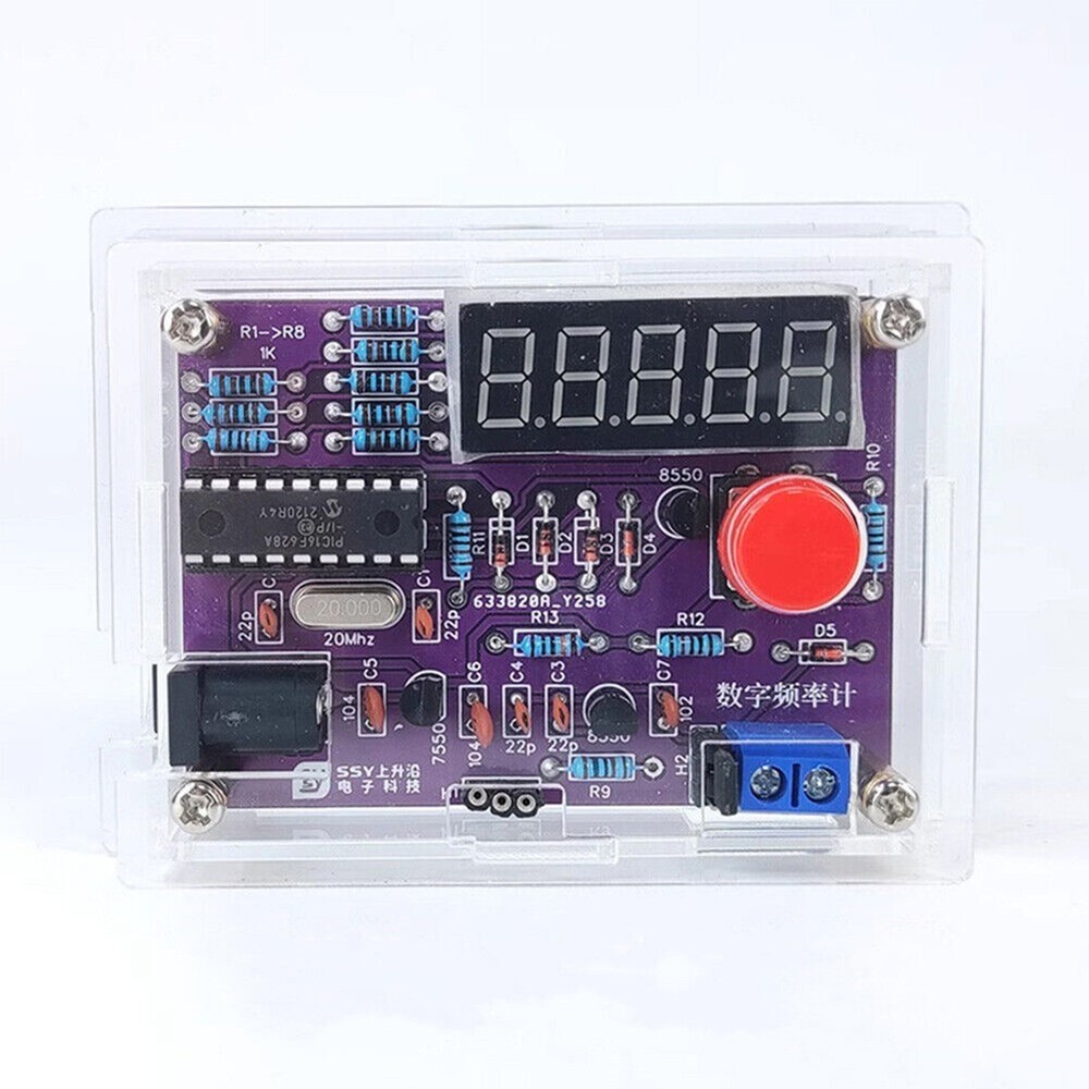 Acrylic Casing Frequency Counter for Measuring Oscillation Frequencies