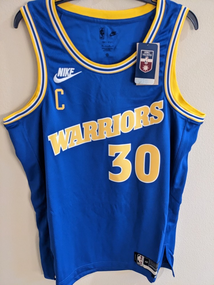 🏀 Nike Steph Curry Golden State Warriors NBA Hardwood Classic Jersey Size L