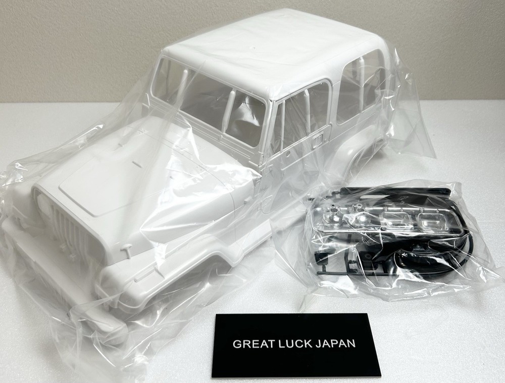 TAMIYA 1/10 Unpainted Jeep Wrangler YJ RC Car Body Set H/J Parts