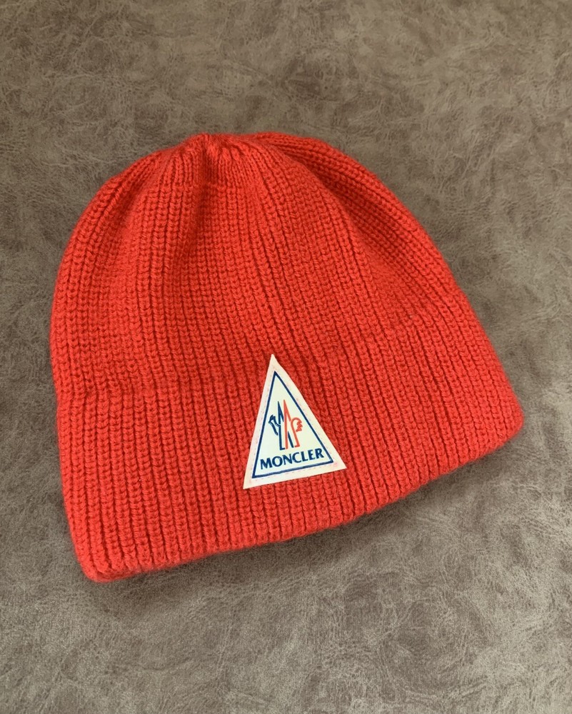 Moncler Authentic Vintage Logo Beanie Winter Hat for Women