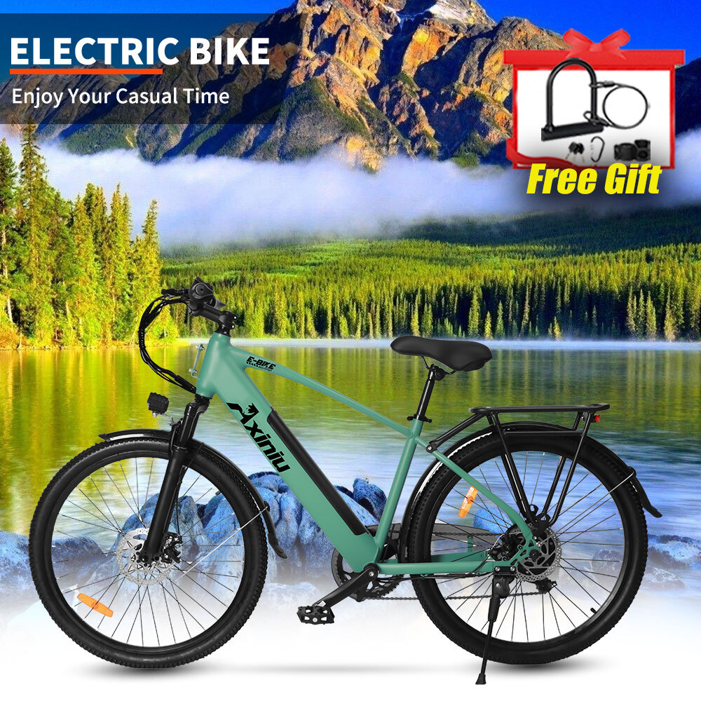 750W Adult Electric Commuter Bike 26 Inch City Ebike