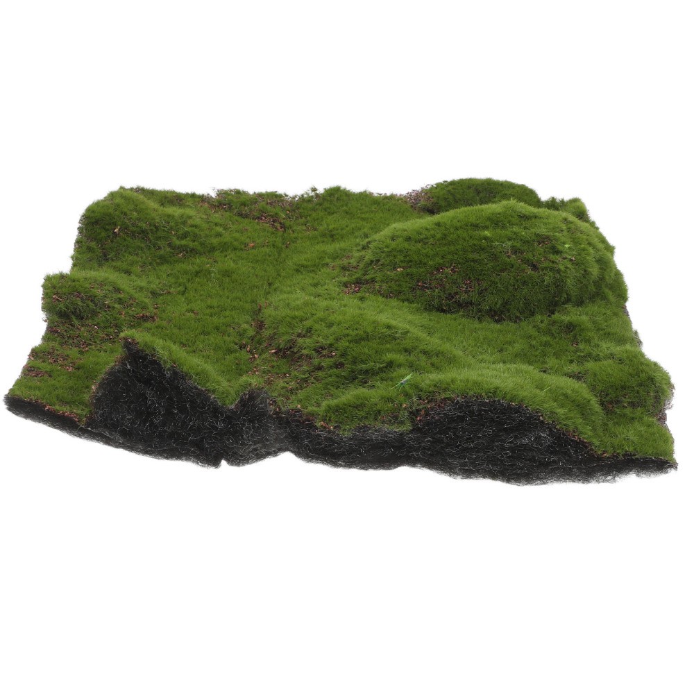 Realistic Artificial Moss Mat for Dollhouse Fake Grass Turf
