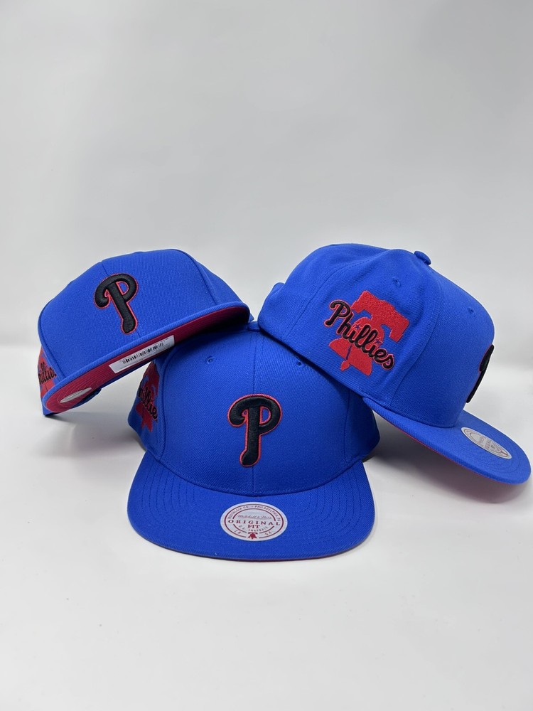 MLB Mitchell & Ness Logo Eclipse SnapBack Philadelphia Phillies Cap
