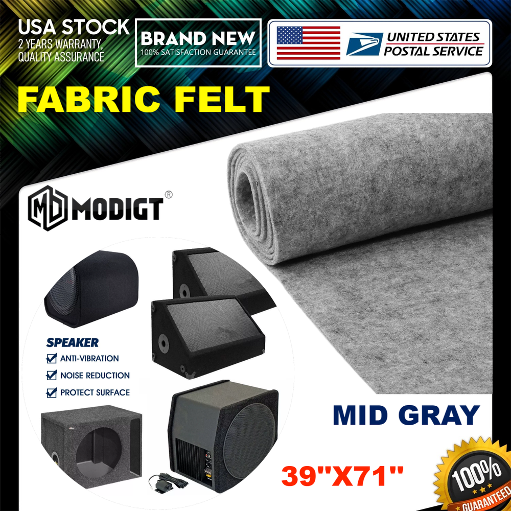 2㎡ Mid-Gray Car speaker Underfelt carpet Fabric Underlay Floor Cabin Renovate